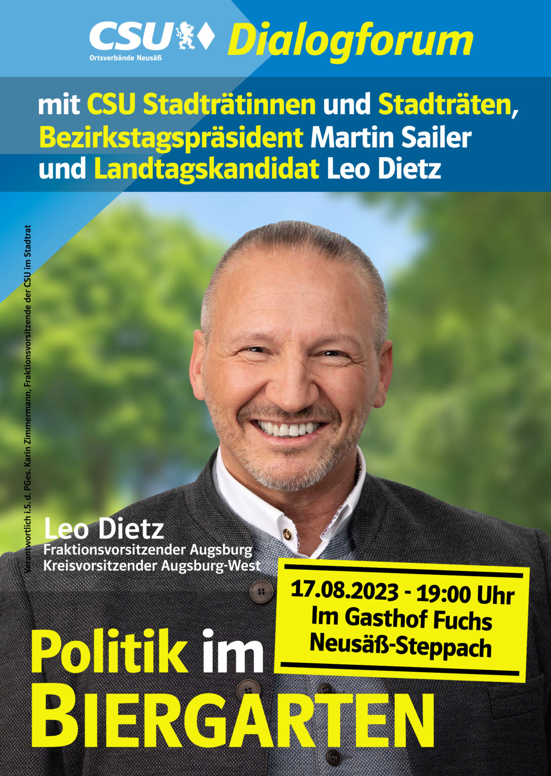 Politik im Biergarten - CSU